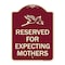 Signmission Reserved for Expecting Mothers Heavy-Gauge Aluminum Architectural Sign, 18" L, 24" H, BU-1824-23198 A-DES-BU-1824-23198 - alternate 1